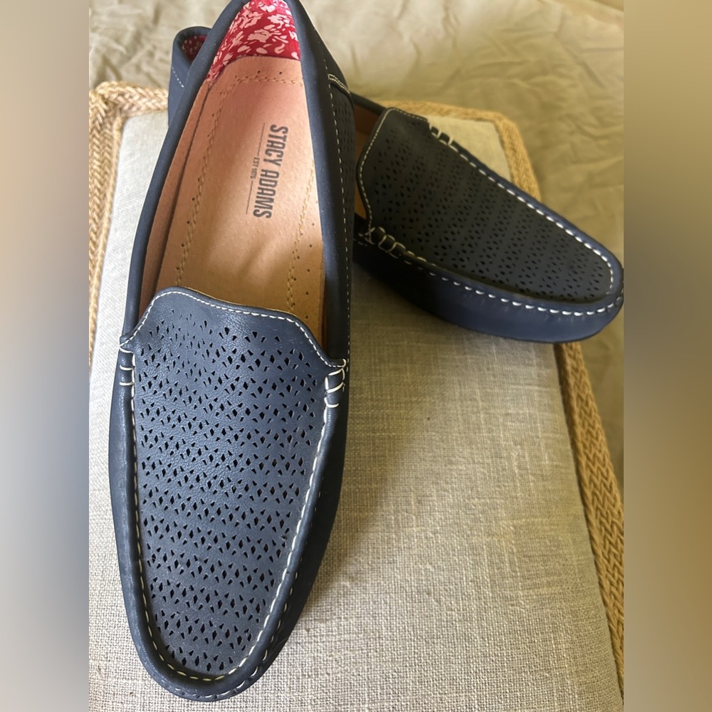 Stacy Adams Navy 1875 Cicero Loafers